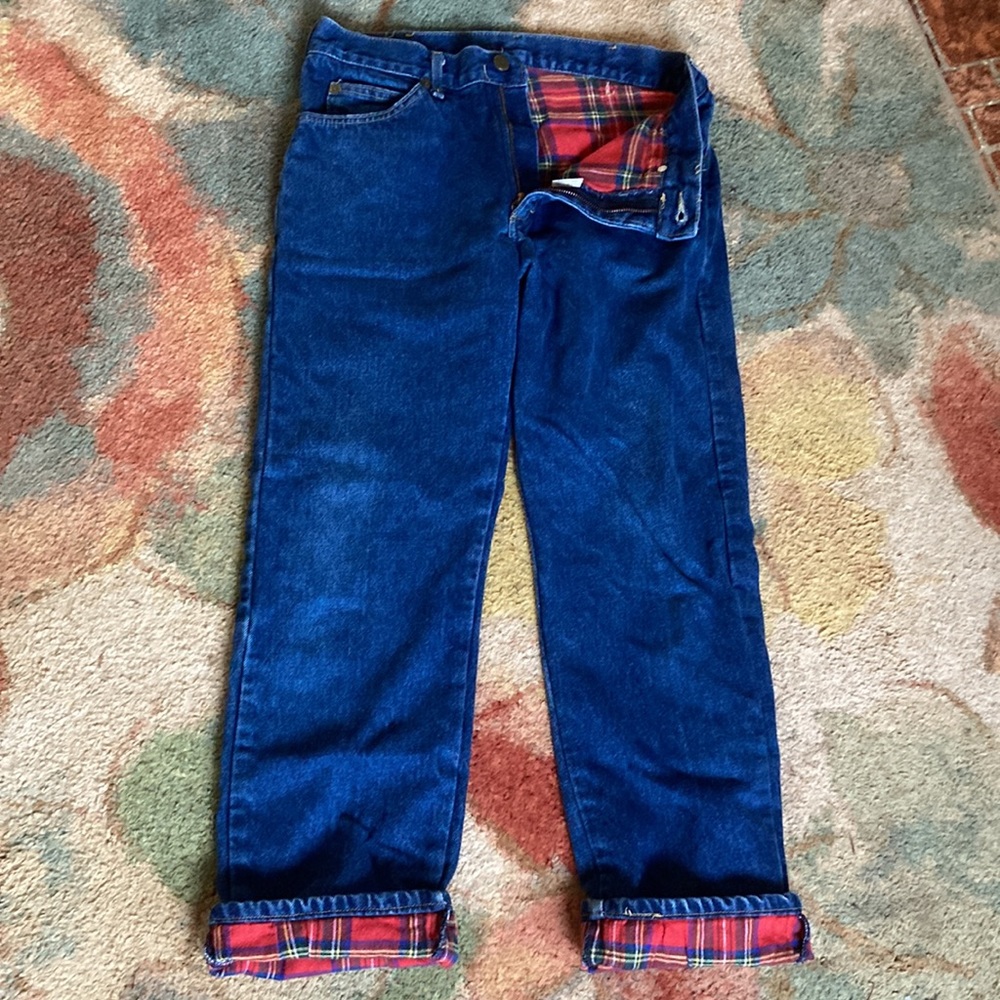 Vintage flannel lined L.L. Bean jeans